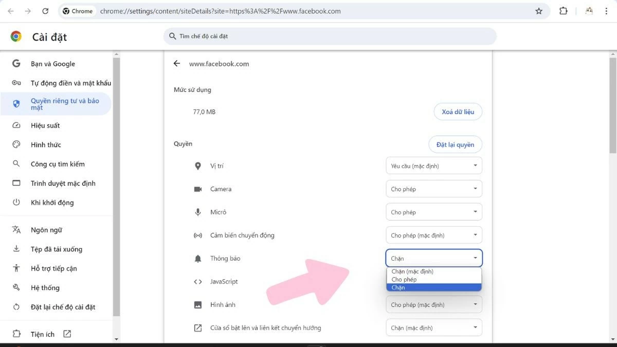 Tắt thông báo Facebook trên máy tính cực nhanh và đơn giản Tắt thông báo Facebook trên máy tính cực nhanh và đơn giản