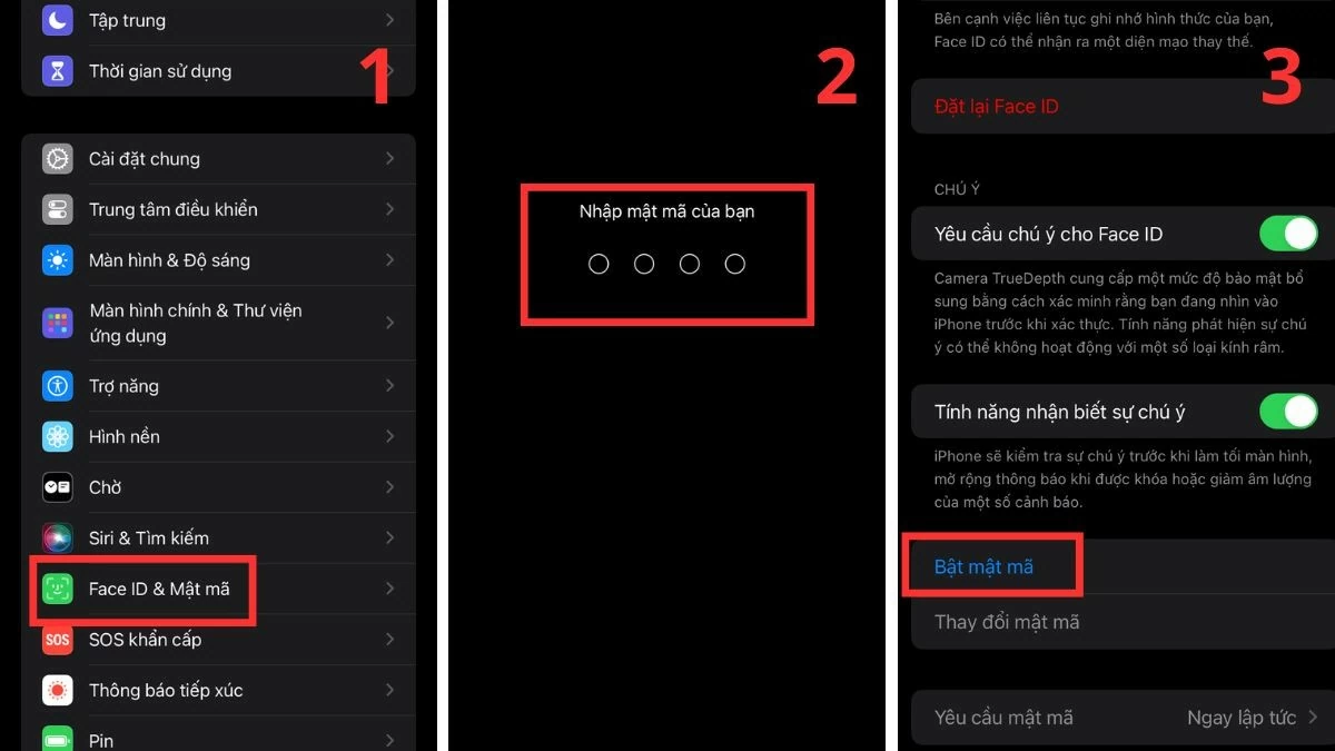 Cài mật khẩu iPhone màn hình khóa nhanh chóng Cài mật khẩu iPhone màn hình khóa nhanh chóng