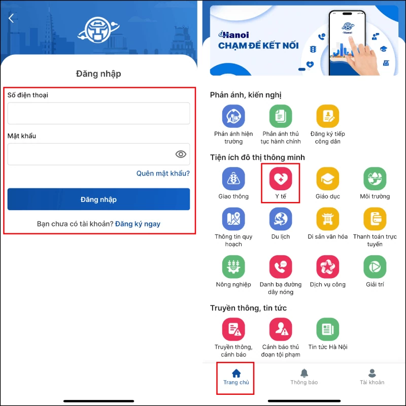 Xem sổ sức khoẻ điện tử trên iHanoi tiện lợi và chính xác Xem sổ sức khoẻ điện tử trên iHanoi tiện lợi và chính xác