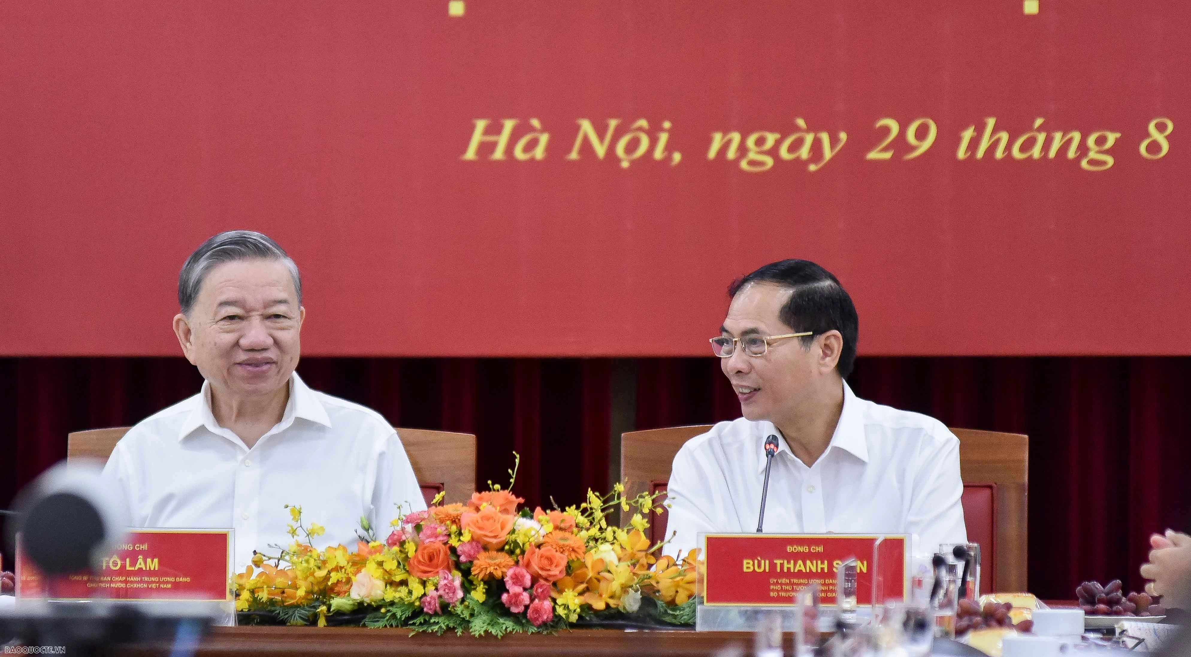 Tổng Bí thư, Chủ tịch nước Tô Lâm làm việc với Ban cán sự đảng Bộ Ngoại giao Tổng Bí thư, Chủ tịch nước Tô Lâm làm việc với Ban cán sự đảng Bộ Ngoại giao