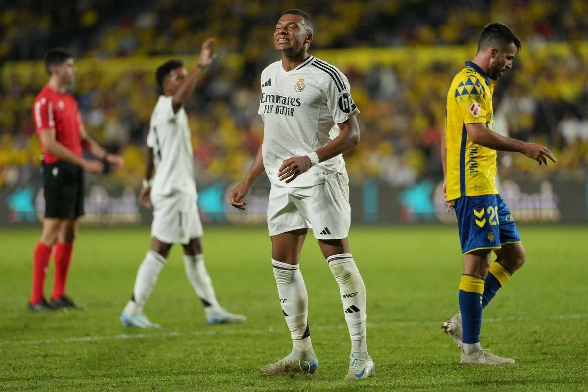 Mbappe nhạt nhòa, Real Madrid hòa Las Palmas Mbappe nhạt nhòa, Real Madrid hòa Las Palmas
