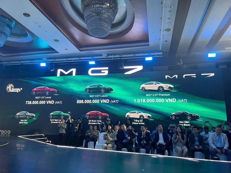 Giá xe MG7 vừa ra mắt hôm 28/8 được công bố Giá xe MG7 vừa ra mắt hôm 28/8 được công bố