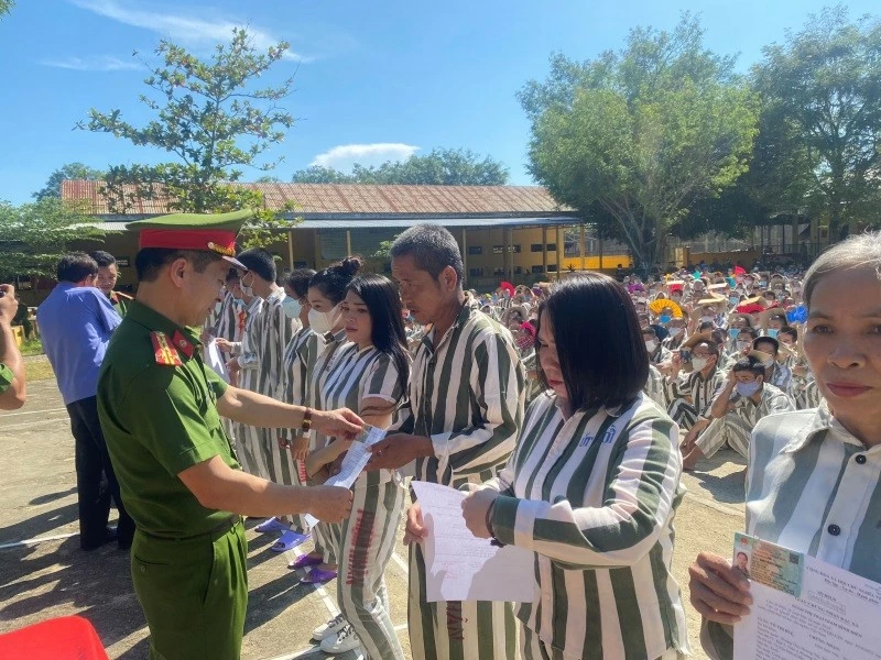 Các phạm nhân cải tạo tốt đã được Chủ tịch nước đặc xá trong các dịp trước đây. (Nguồn: CAND) Các phạm nhân cải tạo tốt đã được Chủ tịch nước đặc xá trong các dịp trước đây. (Nguồn: CAND)