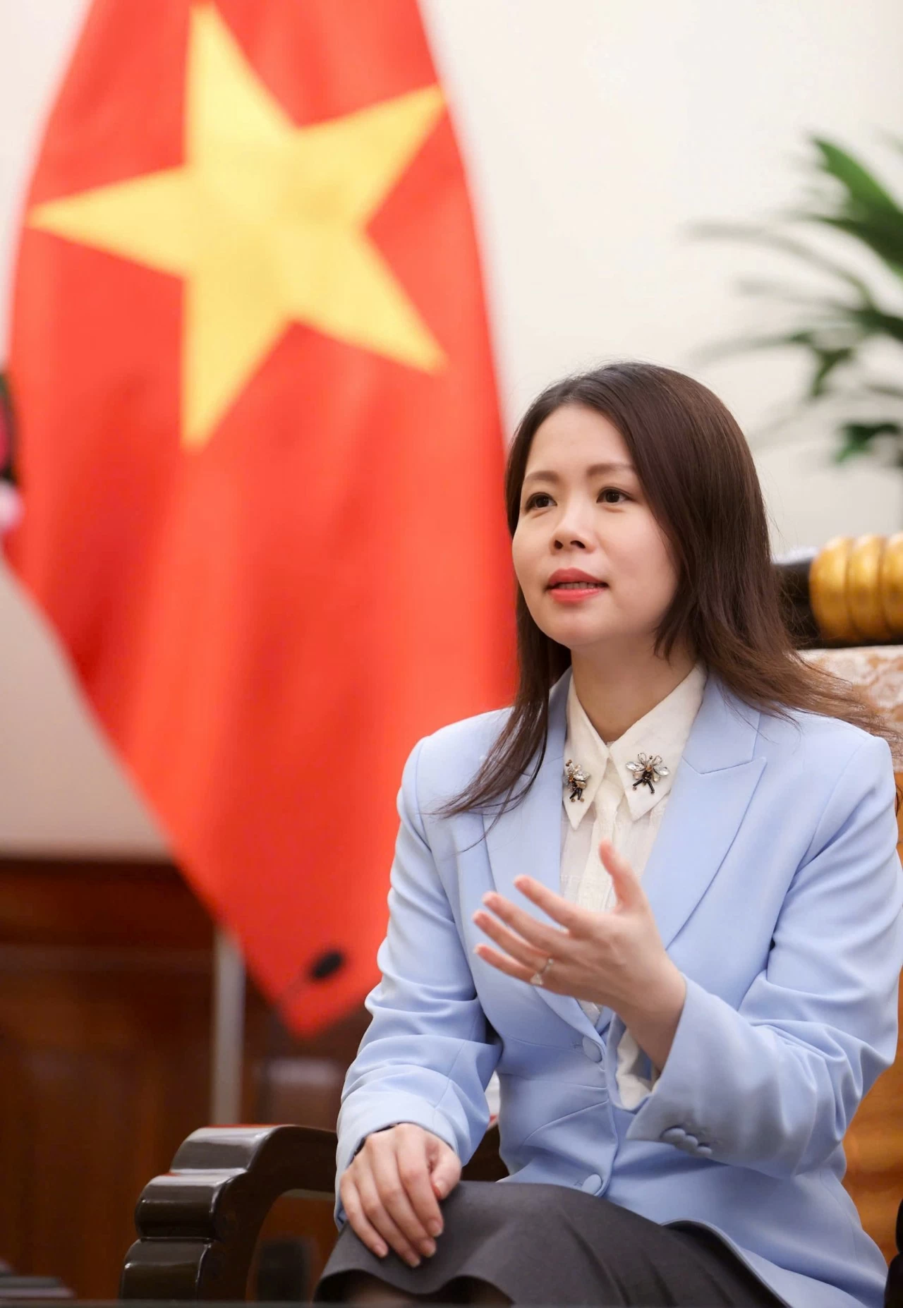 Thứ trưởng Ngoại giao Nguyễn Minh Hằng. (Ảnh: Bảo Chi) Thứ trưởng Ngoại giao Nguyễn Minh Hằng. (Ảnh: Bảo Chi)