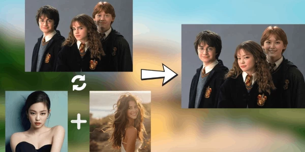 Hoán đổi khuôn mặt trong ảnh 1 người bằng AI nhanh chóng Hoán đổi khuôn mặt trong ảnh 1 người bằng AI nhanh chóng