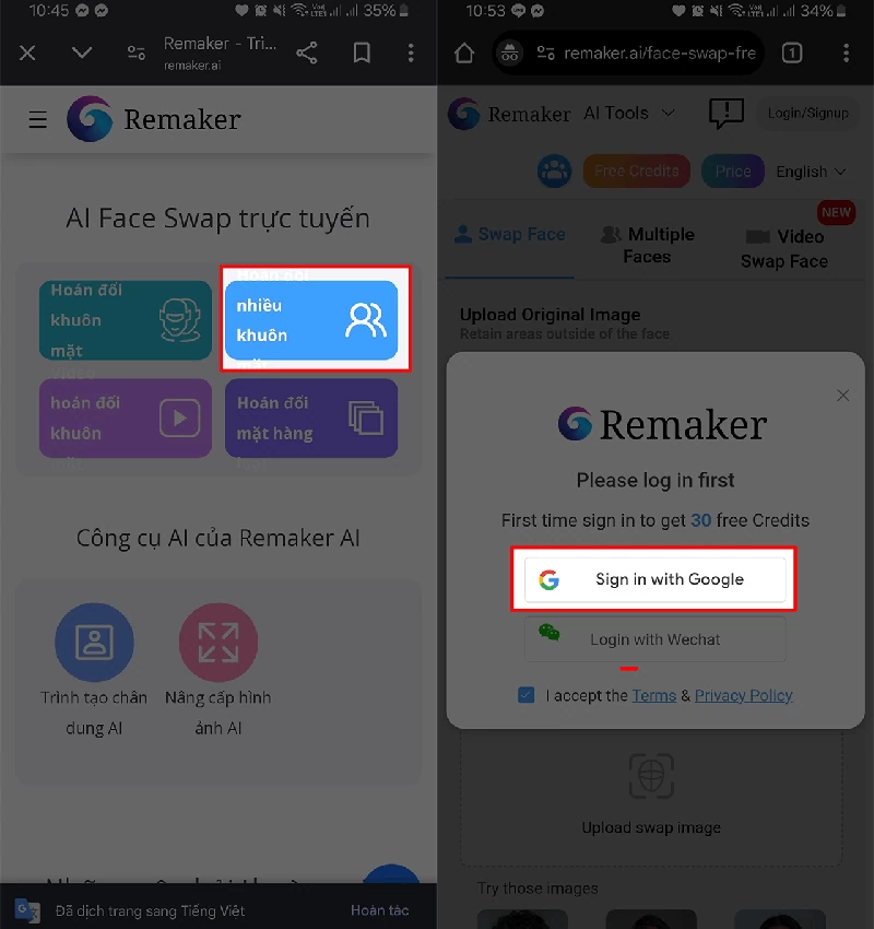 Hoán đổi khuôn mặt trong ảnh 1 người bằng AI nhanh chóng Hoán đổi khuôn mặt trong ảnh 1 người bằng AI nhanh chóng