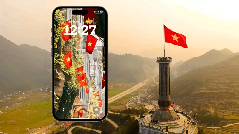 Hình nền cờ đỏ sao vàng trên điện thoại hưởng ứng ngày Quốc khánh 2/9 Hình nền cờ đỏ sao vàng trên điện thoại hưởng ứng ngày Quốc khánh 2/9