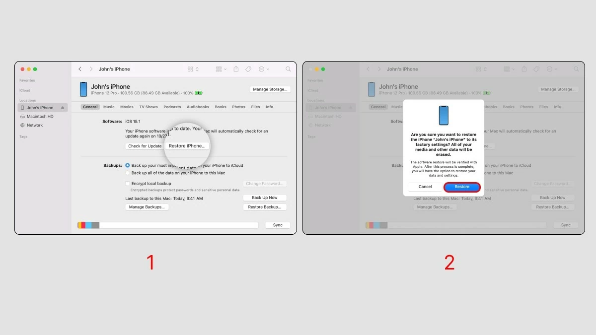 Cách reset và khôi phục cài đặt gốc cho iPhone Cách reset và khôi phục cài đặt gốc cho iPhone