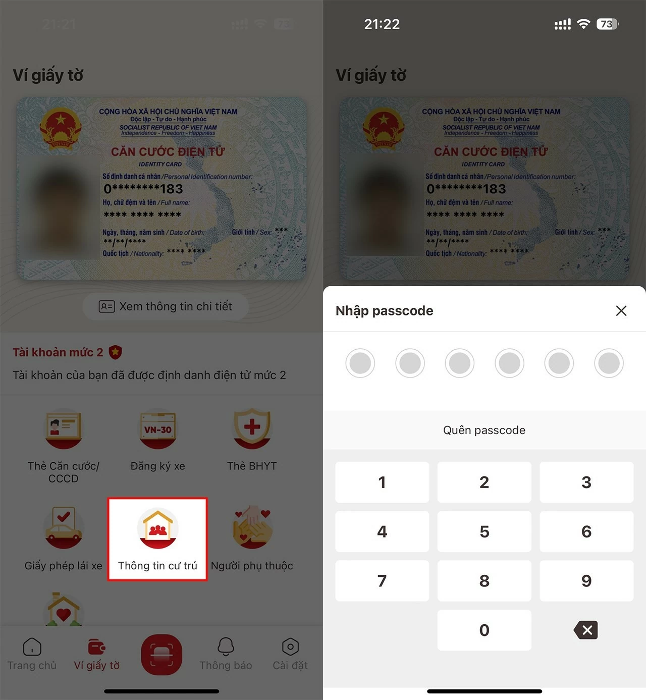 Hướng dẫn cách xem địa chỉ tạm trú và hộ khẩu điện tử trên VNeID Hướng dẫn xem thông tin cư trú và hộ khẩu điện tử trên VNeID