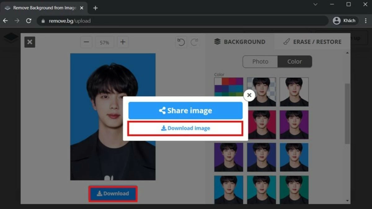 Hướng dẫn cách ghép nền xanh, trắng ảnh thẻ online miễn phí tại nhà Hướng dẫn cách ghép nền xanh, trắng ảnh thẻ online miễn phí tại nhà