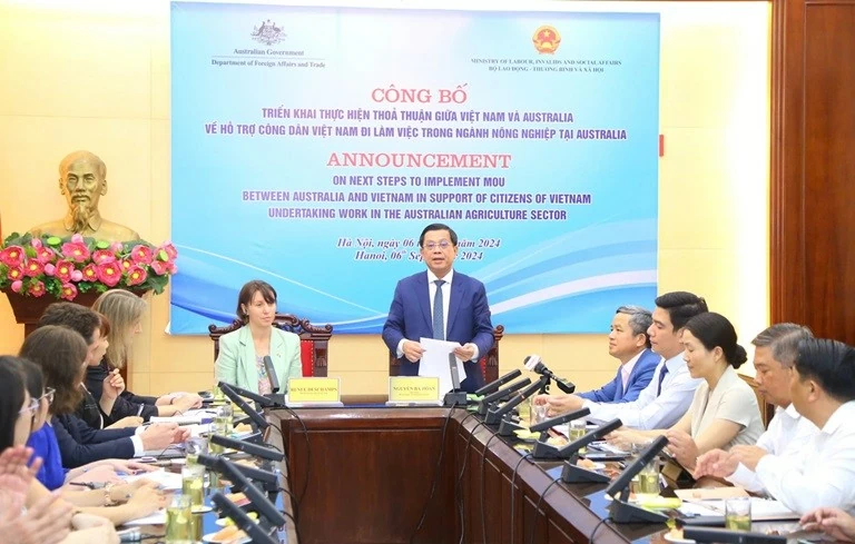 Công bố thông tin triển khai tuyển dụng lao động Việt Nam đi làm việc trong ngành nông nghiệp tại Australia Công bố thông tin triển khai tuyển dụng lao động Việt Nam đi làm việc trong ngành nông nghiệp tại Australia