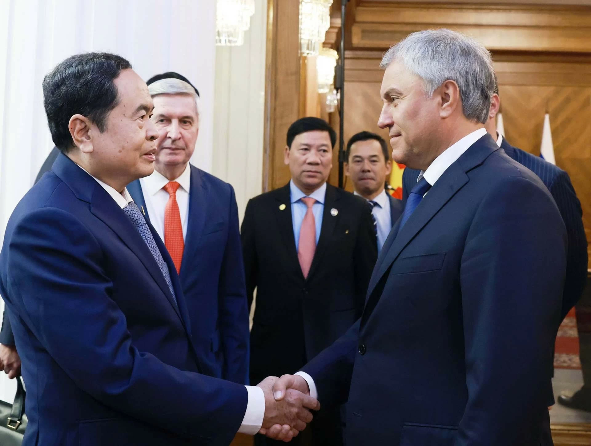 Chủ tịch Quốc hội Trần Thanh Mẫn hội đàm với Chủ tịch Duma Quốc gia Quốc hội Liên bang Nga Chủ tịch Quốc hội Trần Thanh Mẫn hội đàm với Chủ tịch Duma Quốc gia Quốc hội Liên bang Nga