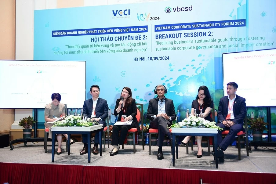 Diễn đàn phát triển bền vững VCSF 2024: Thúc đẩy doanh nghiệp hiện thực hóa các mục tiêu phát triển bền vững