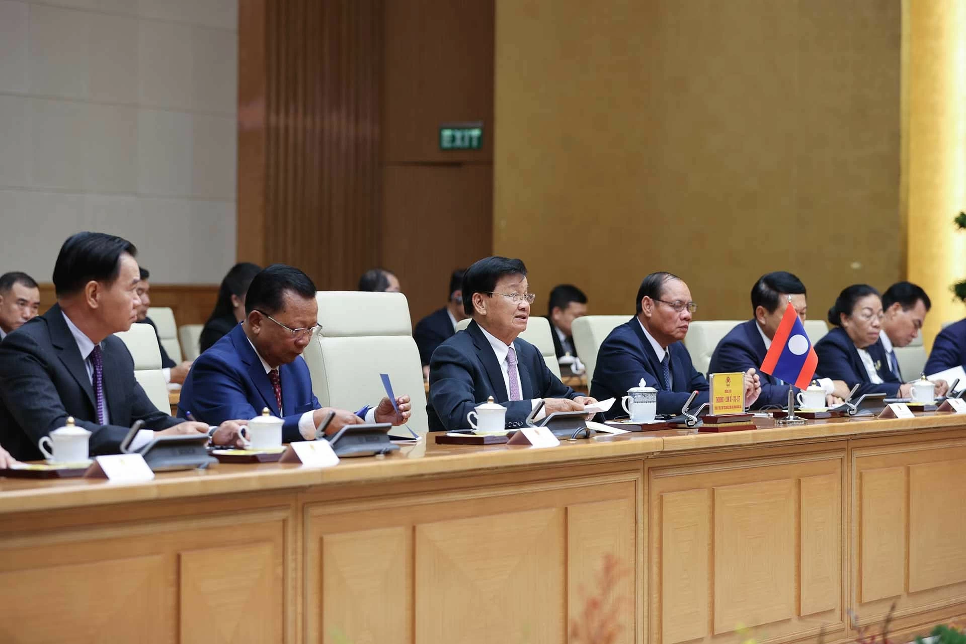 Thủ tướng Phạm Minh Chính hội kiến Tổng Bí thư, Chủ tịch nước Lào Thongloun Sisoulith Thủ tướng Phạm Minh Chính hội kiến Tổng Bí thư, Chủ tịch nước Lào Thongloun Sisoulith
