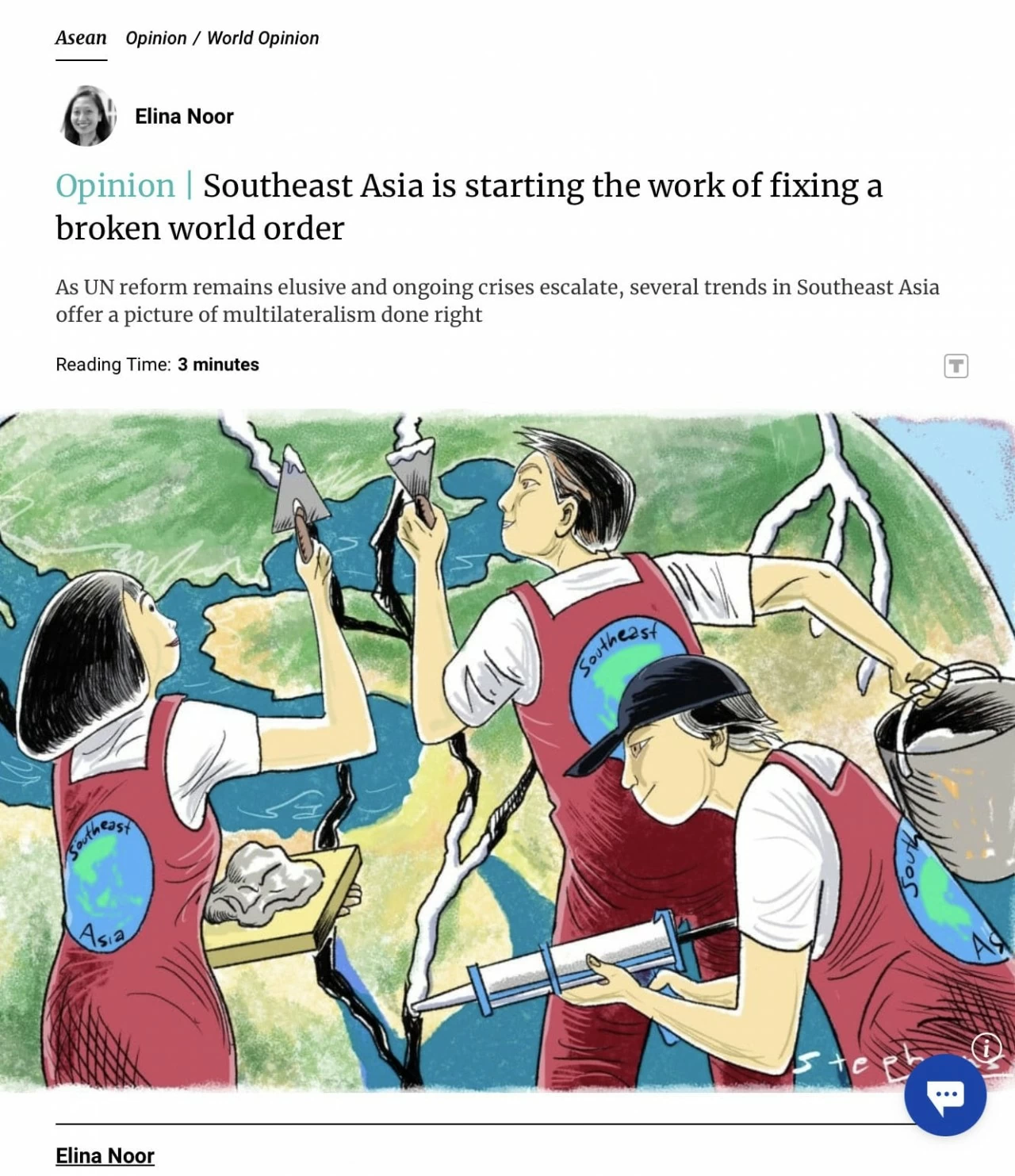 Đông Nam Á đang 'vá lại những vết nứt' của trật tự thế giới Đông Nam Á đang 'vá lại những vết nứt' của trật tự thế giới