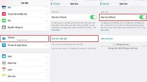 Người dùng có thể sao lưu iPhone qua iCloud hoặc iTunes Người dùng có thể sao lưu iPhone qua iCloud hoặc iTunes