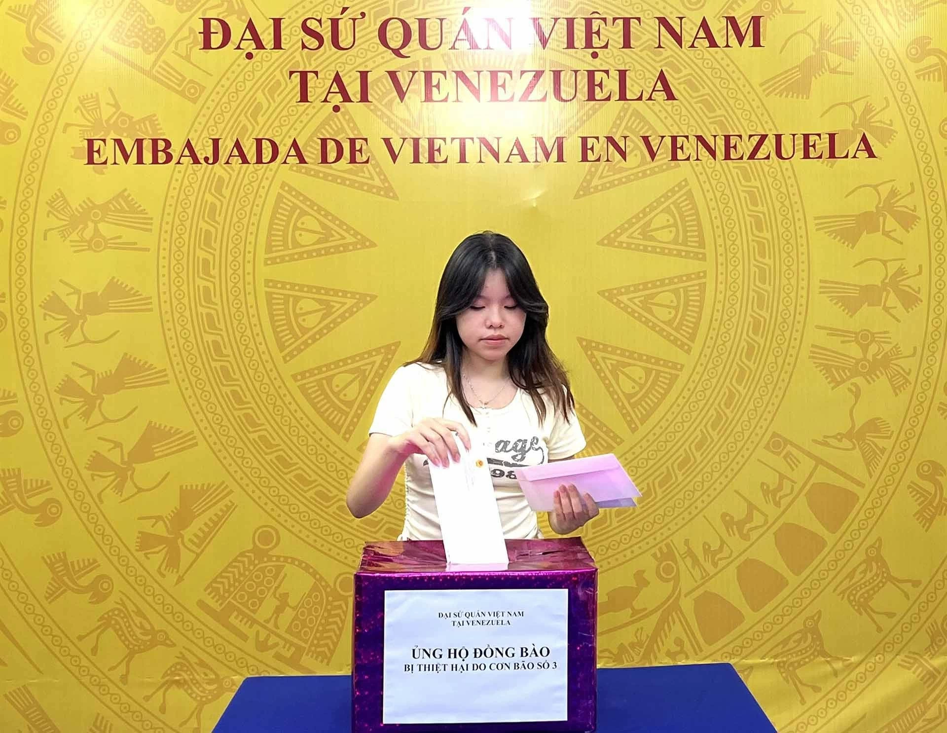 Cộng đồng người Việt tại Venezuela ủng hộ đồng bào bị thiệt hại do bão số 3 Cộng đồng người Việt tại Venezuela ủng hộ đồng bào bị thiệt hại do bão số 3