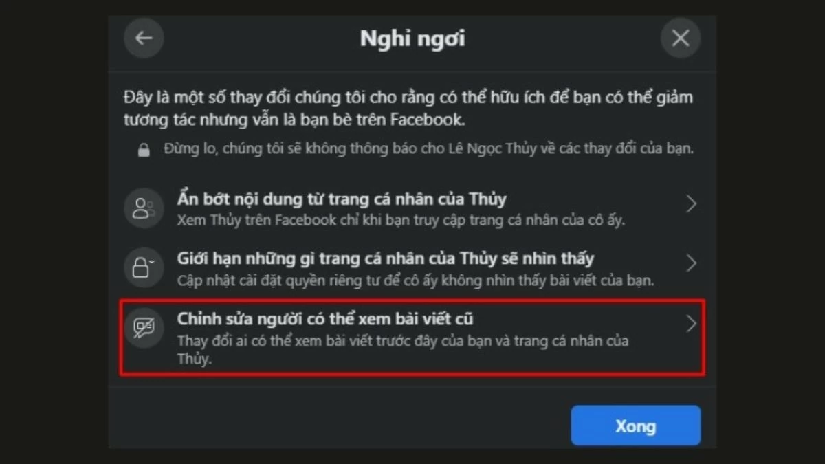 Giảm tương tác Facebook với bạn bè mà không cần block đơn giản Giảm tương tác Facebook với bạn bè mà không cần block đơn giản