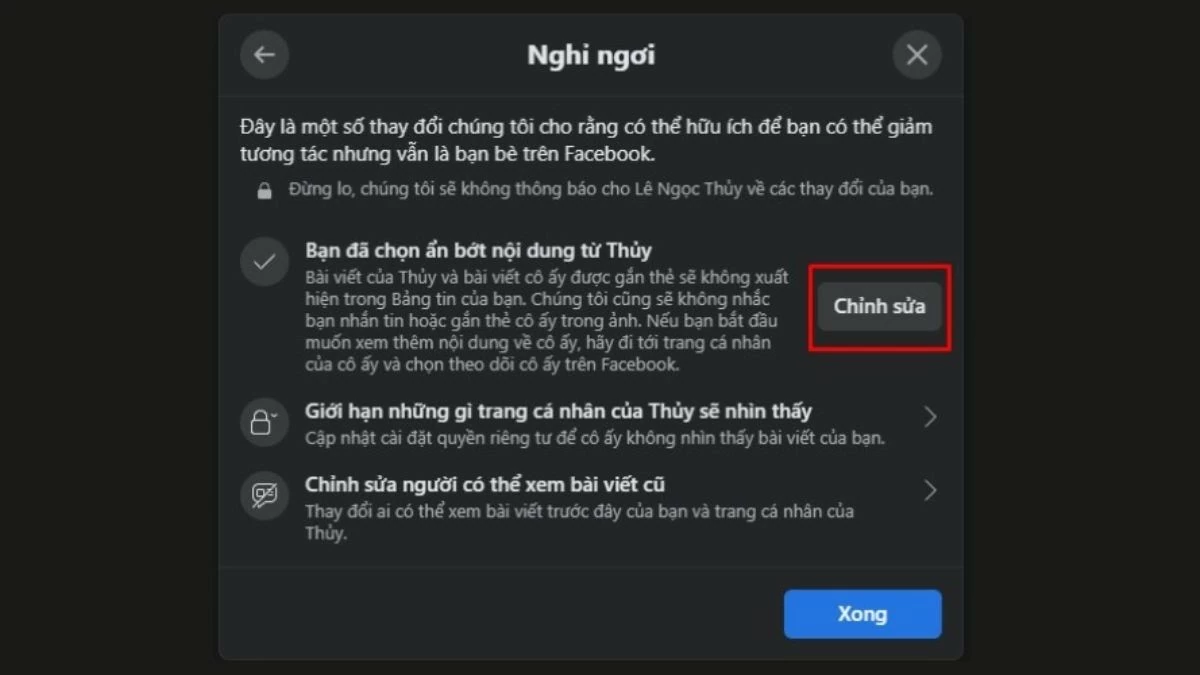 Giảm tương tác Facebook với bạn bè mà không cần block đơn giản Giảm tương tác Facebook với bạn bè mà không cần block đơn giản