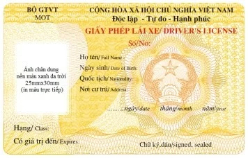 Đề xuất mẫu giấy phép lái xe mới từ ngày 1/1/2025 Đề xuất mẫu giấy phép lái xe mới từ ngày 1/1/2025