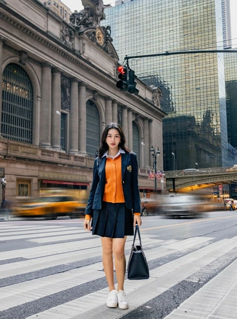 Hoa hậu Thùy Tiên là người đẹp Việt duy nhất dự Tommy Hilfiger New York Fashion Show 2024. Bên lề show, người đẹp dạo chơi, ngắm phố New York với trang phục cảm hứng preppy gồm sơ mi, blazer chân váy xếp ly. Toàn bộ trang phục nằm trong bộ sưu tập mới nhất của Tommy Hilfiger. Hoa hậu Thùy Tiên là người đẹp Việt duy nhất dự Tommy Hilfiger New York Fashion Show 2024. Bên lề show, người đẹp dạo chơi, ngắm phố New York với trang phục cảm hứng preppy gồm sơ mi, blazer chân váy xếp ly. Toàn bộ trang phục nằm trong bộ sưu tập mới nhất của Tommy Hilfiger.