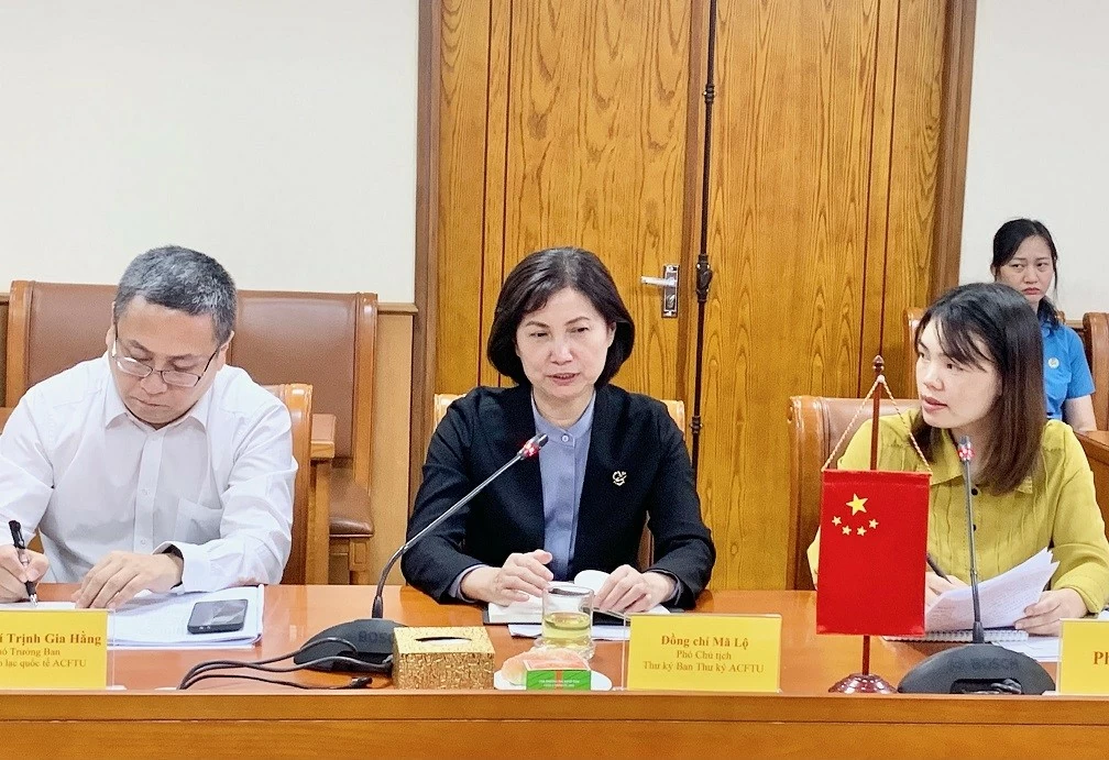 Việt Nam-Trung Quốc tăng cường hợp tác và chia sẻ kinh nghiệm trong hoạt động công đoàn Công đoàn Việt Nam-Trung Quốc tăng cường hợp tác và chia sẻ kinh nghiệm hoạt động