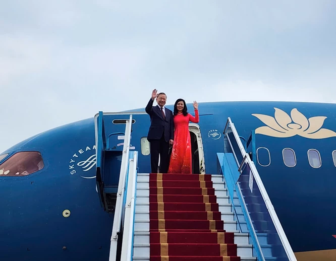 Tổng Bí thư, Chủ tịch nước Tô Lâm và Phu nhân lên đường dự khóa họp Đại hội đồng LHQ và thăm cấp Nhà nước Cuba Tổng Bí thư, Chủ tịch nước Tô Lâm và Phu nhân lên đường dự khóa họp Đại hội đồng LHQ và thăm cấp Nhà nước Cuba