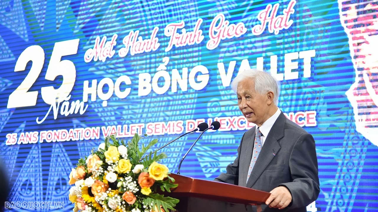 Kỷ niệm 25 năm ‘hành trình gieo hạt’ học bổng Vallet Kỷ niệm 25 năm ‘hành trình gieo hạt’ học bổng Vallet