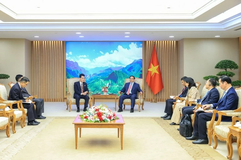 Thủ tướng Chính phủ tiếp Đại sứ Triều Tiên, nêu mục tiêu thúc đẩy hợp tác Thủ tướng Chính phủ tiếp Đại sứ Triều Tiên, nêu mục tiêu thúc đẩy hợp tác