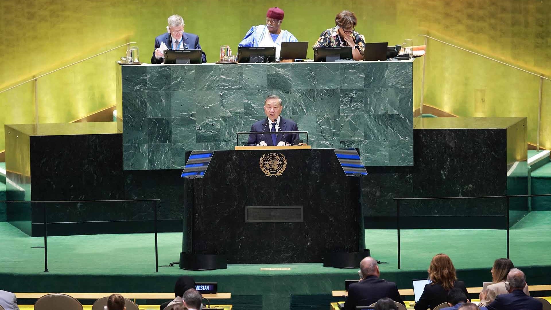 tong bi thu chu tich nuoc to lam du dai hoi dong lien hop quoc tam nhin viet nam trong ban giao huong thoi dai