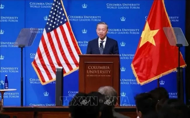 Tổng Bí thư, Chủ tịch nước Tô Lâm tiếp các chuyên gia, học giả tại Đại học Columbia Tổng Bí thư, Chủ tịch nước Tô Lâm tiếp các chuyên gia, học giả tại Đại học Columbia