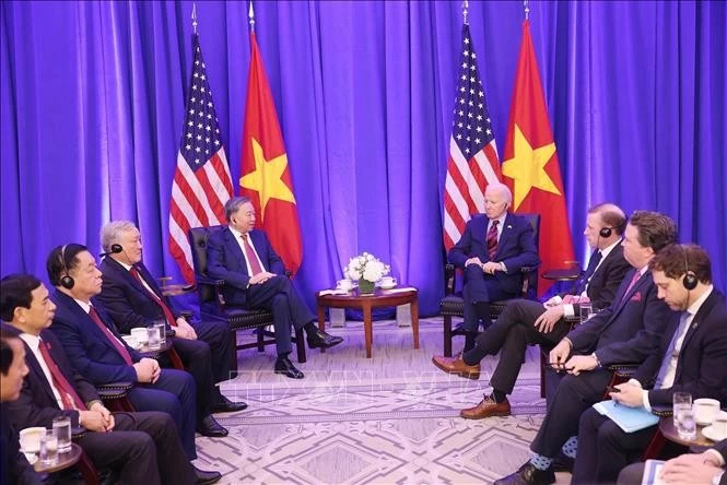 Tổng Bí thư, Chủ tịch nước Tô Lâm gặp Tổng thống Hoa Kỳ Joe Biden. Ảnh: Lâm Khánh/TTXVN Tổng Bí thư, Chủ tịch nước Tô Lâm gặp Tổng thống Hoa Kỳ Joe Biden. Ảnh: Lâm Khánh/TTXVN