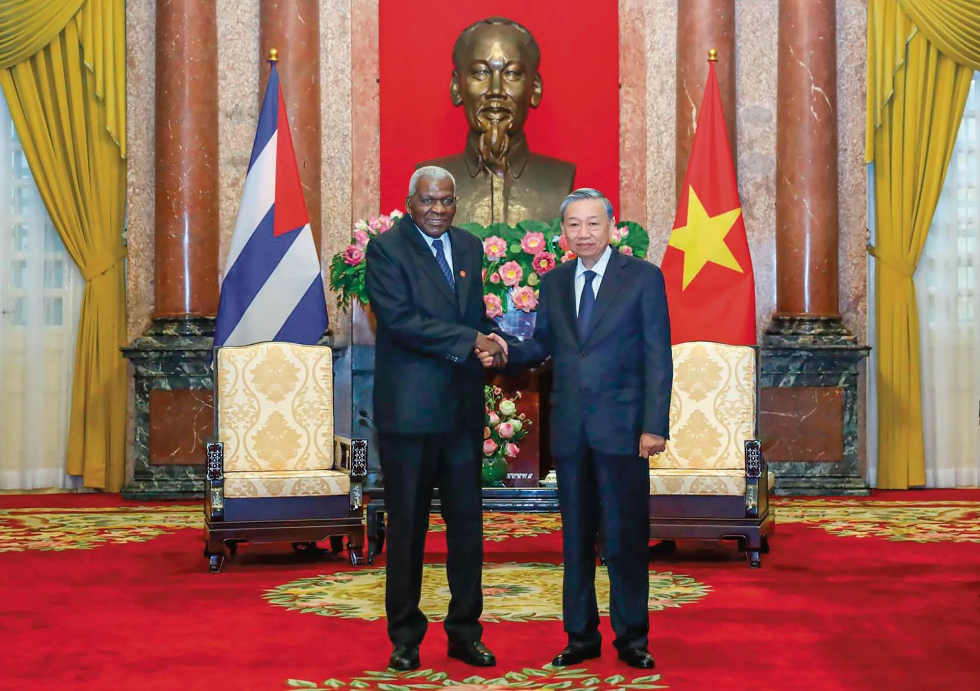 Chủ tịch nước Tô Lâm tiếp Chủ tịch Quốc hội Cuba Esteban Lazo Hernandez, tại Hà Nội, ngày 24/7/2024. (Nguồn: VPCTN) Chủ tịch nước Tô Lâm tiếp Chủ tịch Quốc hội Cuba Esteban Lazo Hernandez, tại Hà Nội, ngày 24/7/2024. (Nguồn: VPCTN)