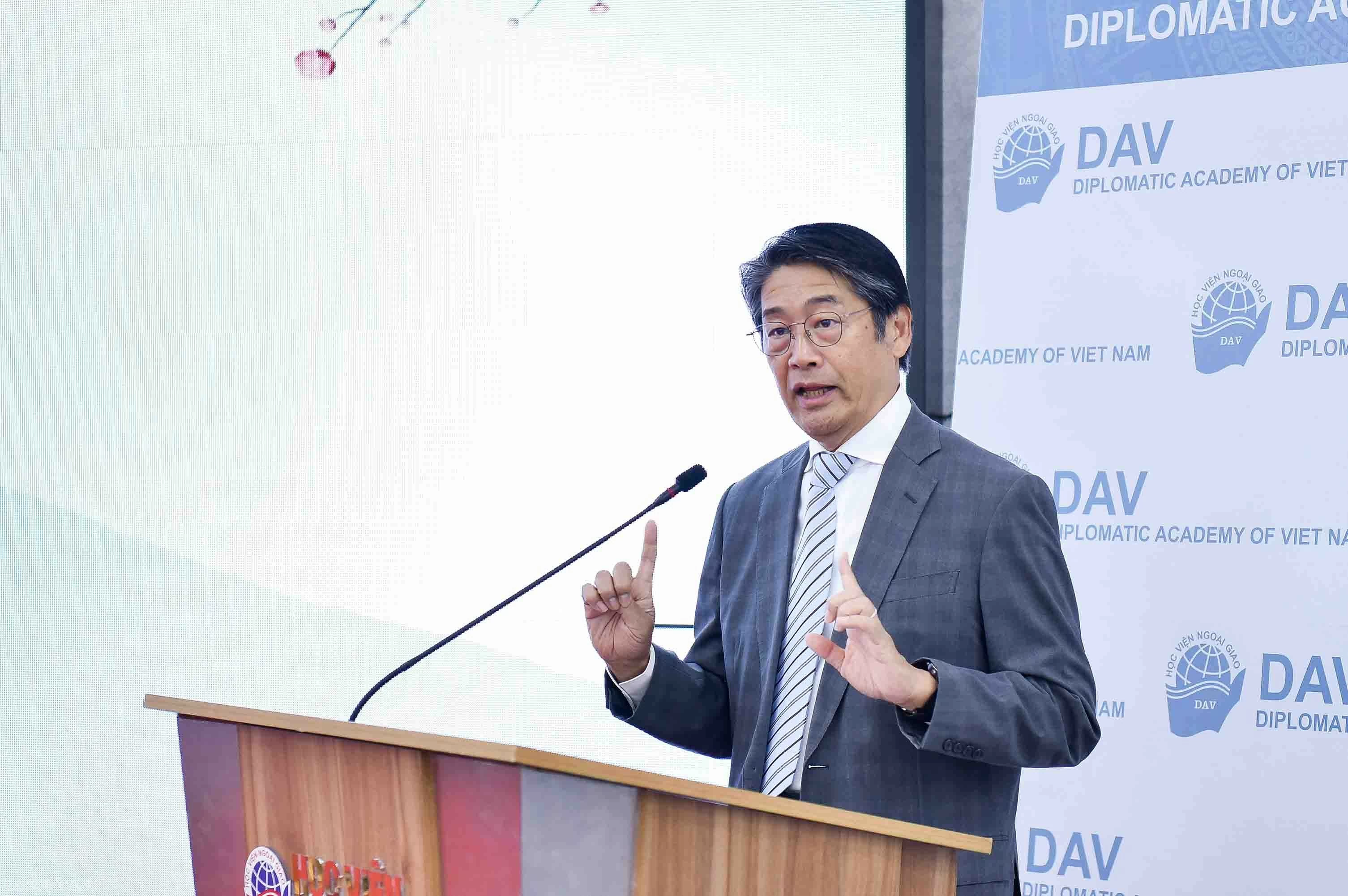 Khai trương Phòng Nhật Bản tại Học viện Ngoại giao Việt Nam, ngày 29/9/2024. (Ảnh: Nguyễn Hồng) Khai trương Phòng Nhật Bản tại Học viện Ngoại giao Việt Nam, ngày 29/9/2024. (Ảnh: Nguyễn Hồng)