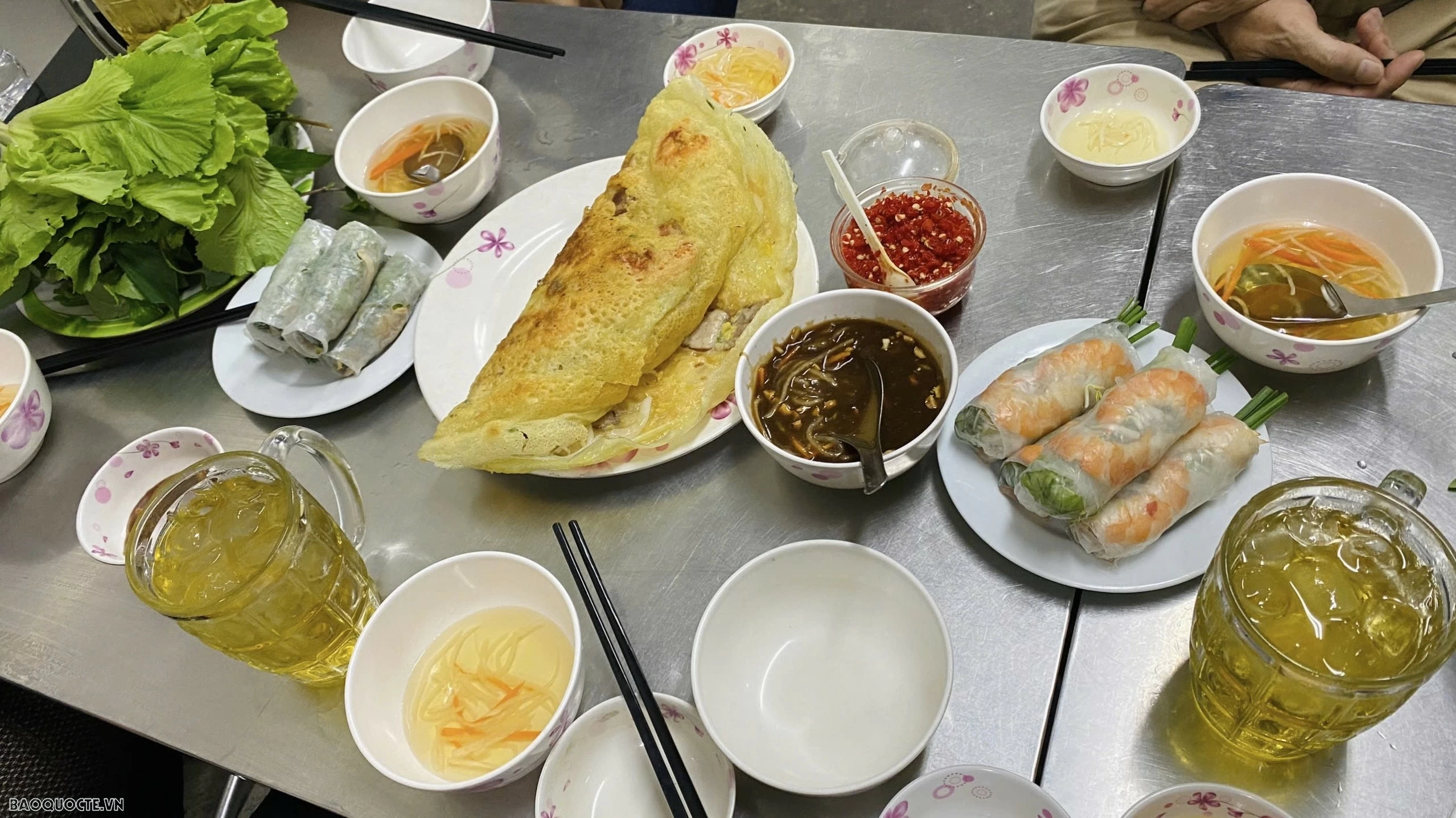 Bánh xèo Đinh Công Tráng 46A. (Ảnh: Linh Chi) Bánh xèo Đinh Công Tráng 46A. (Ảnh: Linh Chi)