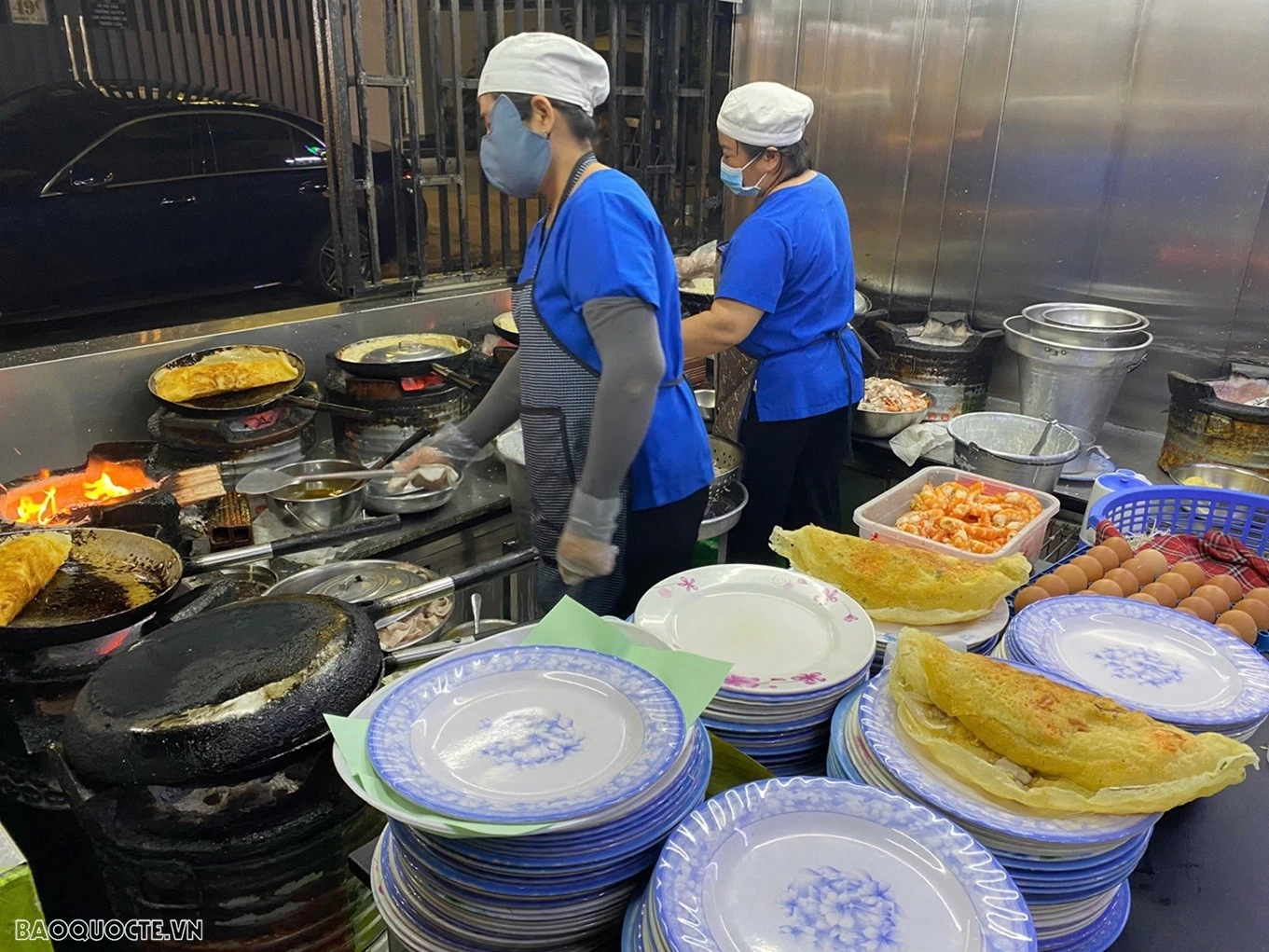 Bánh xèo Đinh Công Tráng 46A. (Ảnh: Linh Chi) Bánh xèo Đinh Công Tráng 46A. (Ảnh: Linh Chi)