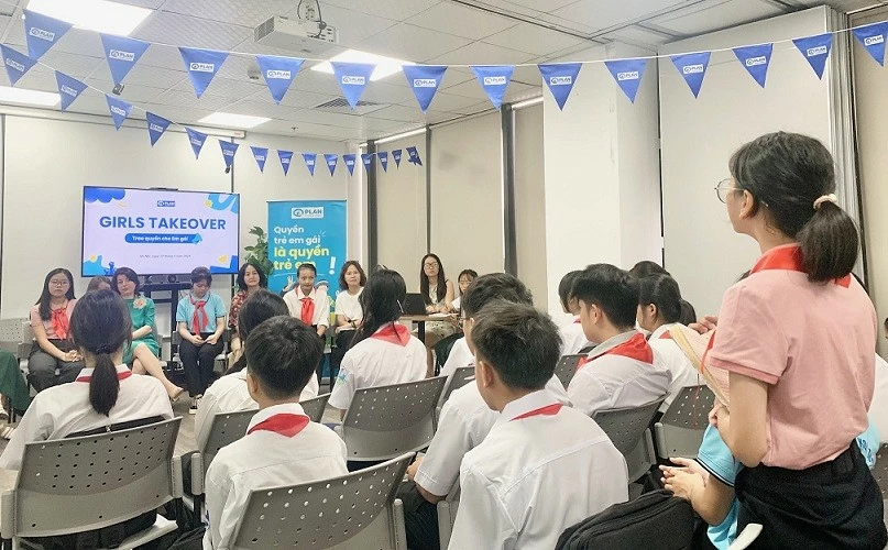 Tăng cơ hội để trẻ em gái thể hiện vai trò lãnh đạo trong các tổ chức và xã hội Trao cơ hội để trẻ em gái thể hiện vai trò lãnh đạo trong các tổ chức và xã hội