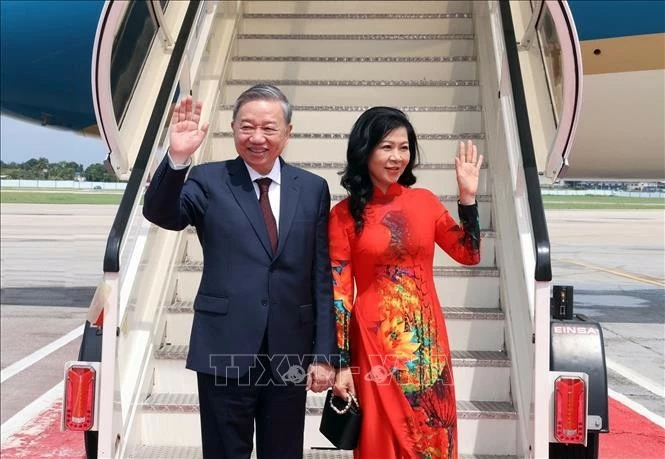 Tổng Bí thư, Chủ tịch nước Tô Lâm kết thúc tốt đẹp chuyến thăm cấp Nhà nước tới Cuba. (Nguồn: TTXVN) Tổng Bí thư, Chủ tịch nước Tô Lâm kết thúc tốt đẹp chuyến thăm cấp Nhà nước tới Cuba. (Nguồn: TTXVN)
