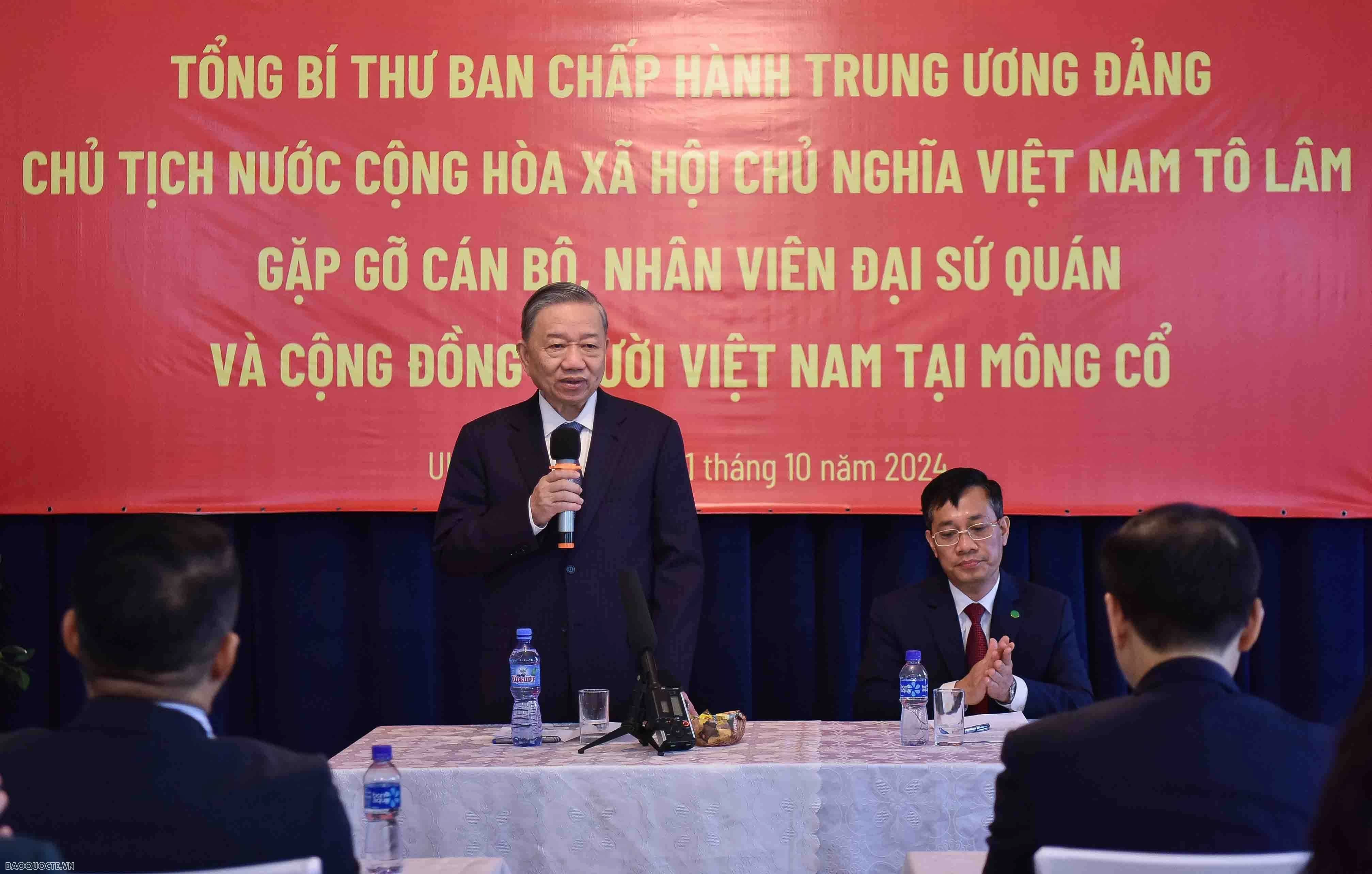 undefined Lời căn dặn bà con cộng đồng người Việt Nam tại Mông Cổ cử Tổng Bí thư, Chủ tịch nước Tô Lâm