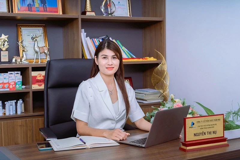 Doanh nhân, Dược sĩ Nguyễn Thị Nụ: Chủ tịch HĐQT – Tổng giám đốc Công ty Cổ phần Dược phẩm MID. Doanh nhân, Dược sĩ Nguyễn Thị Nụ: Chủ tịch HĐQT – Tổng giám đốc Công ty Cổ phần Dược phẩm MID.