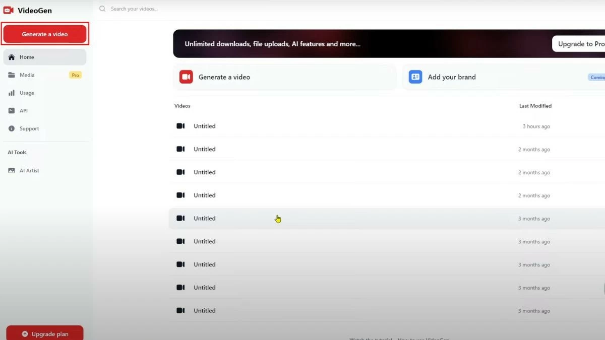 Hướng dẫn cách sử dụng VideoGen để tạo video bằng AI chuyên nghiệp Hướng dẫn cách sử dụng VideoGen để tạo video bằng AI chuyên nghiệp
