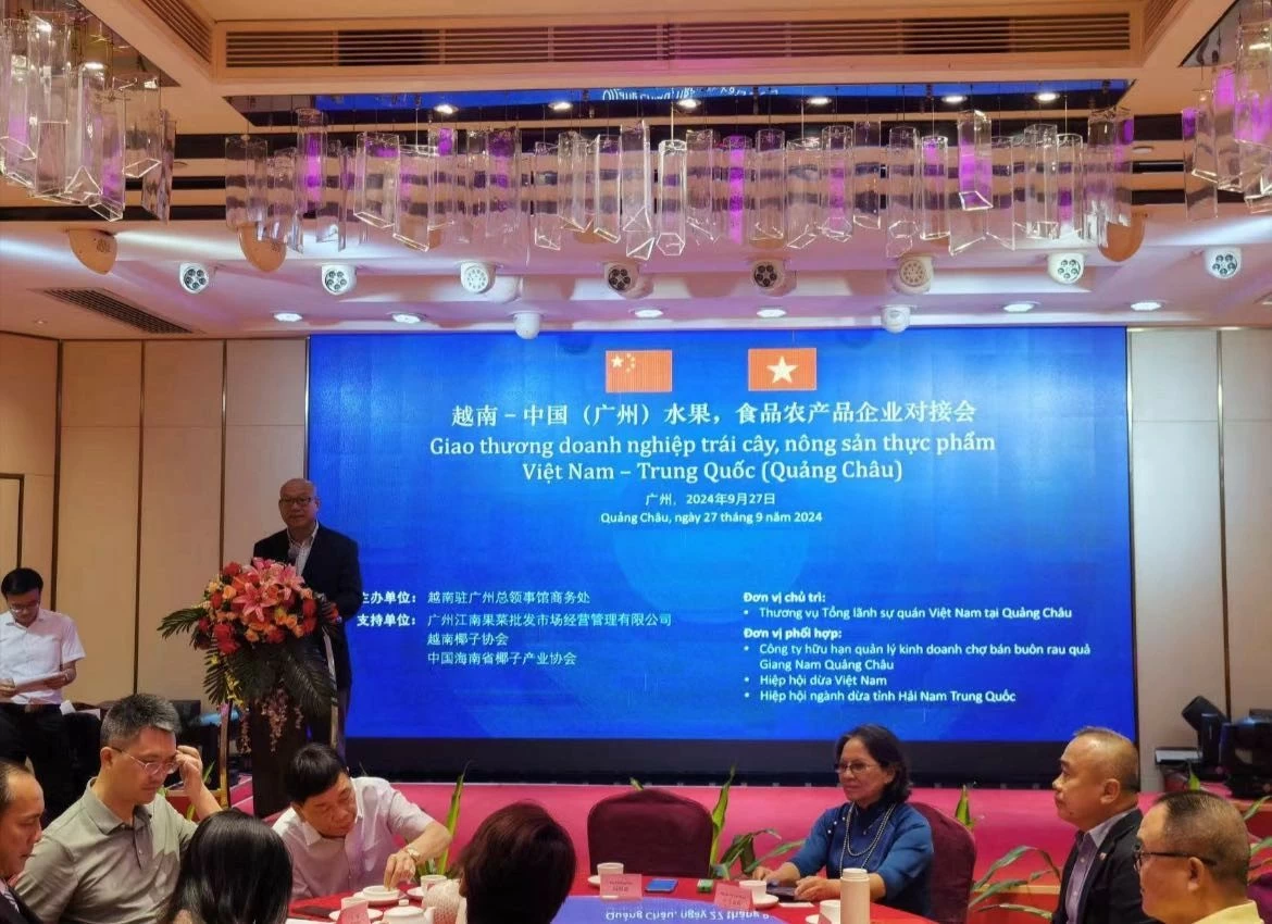 Kết nối giao thương doanh nghiệp trái cây, nông sản thực phẩm Việt Nam-Trung Quốc tại Quảng Châu Kết nối giao thương doanh nghiệp trái cây, nông sản thực phẩm Việt Nam-Trung Quốc tại Quảng Châu