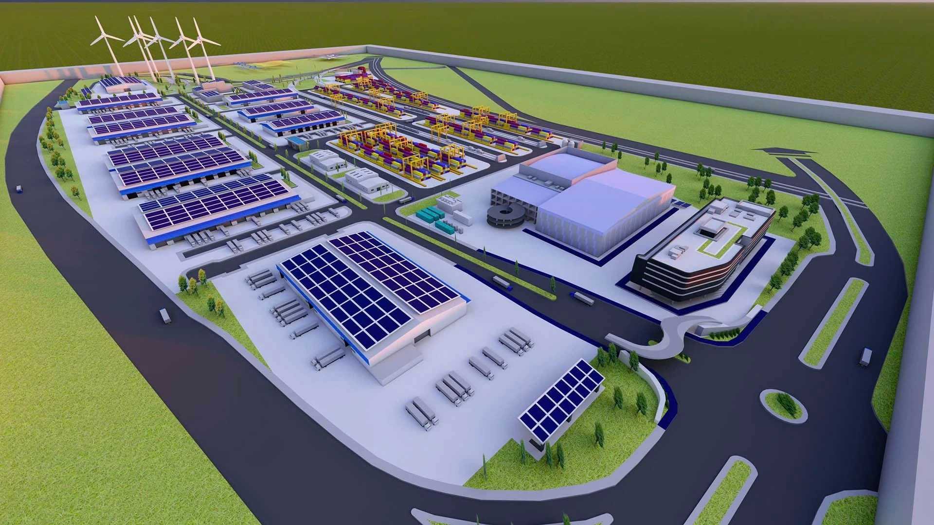 Phối cảnh Việt Nam SuperPort™ do Liên doanh T&T – YCH đầu tư phát triển Phối cảnh Việt Nam SuperPort™ do Liên doanh T&T – YCH đầu tư phát triển