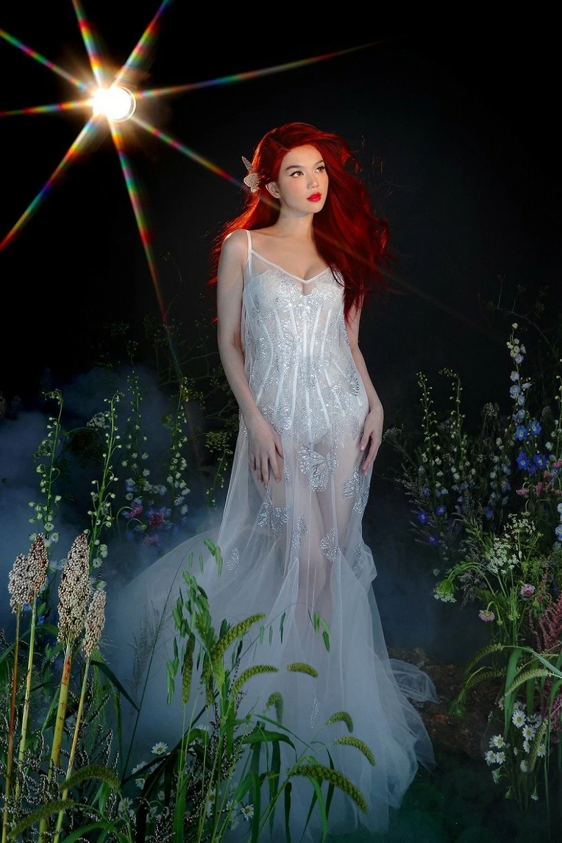 Hình ảnh người mẫu Ngọc Trinh hóa thần tiên Hình ảnh người mẫu Ngọc Trinh hóa thần tiên