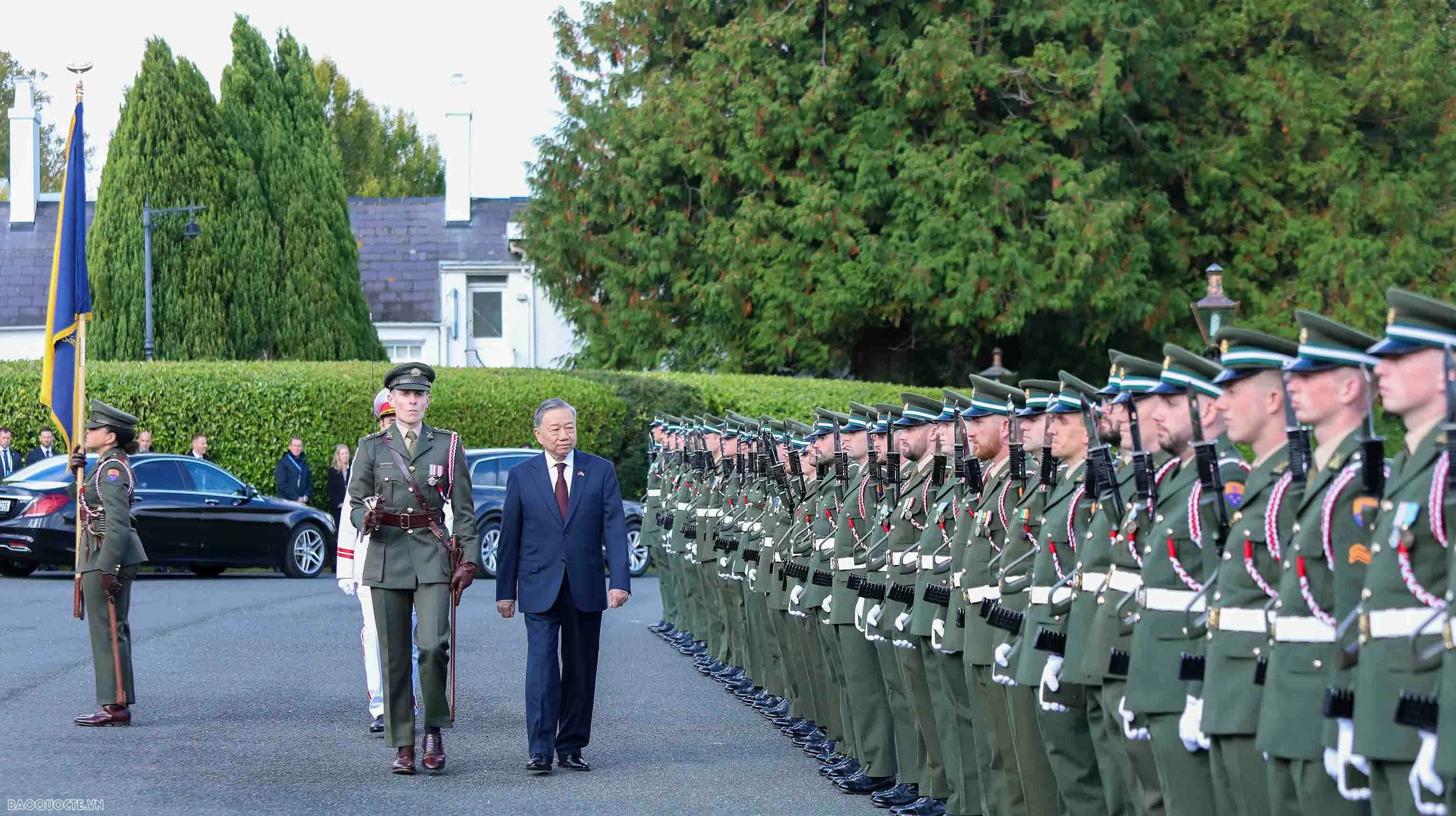 Lễ đón chính thức Tổng Bí thư, Chủ tịch nước Tô Lâm tại thủ đô Dublin, Ireland Lễ đón chính thức Tổng Bí thư, Chủ tịch nước Tô Lâm tại thủ đô Dublin, Ireland