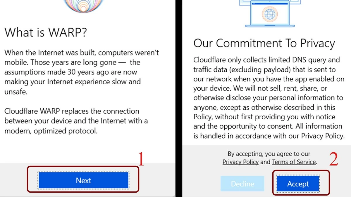 Hướng dẫn cách cài đặt WARP 1.1.1.1 để vào web nhanh chóng nhất Hướng dẫn cách cài đặt WARP 1.1.1.1 để vào web nhanh chóng nhất