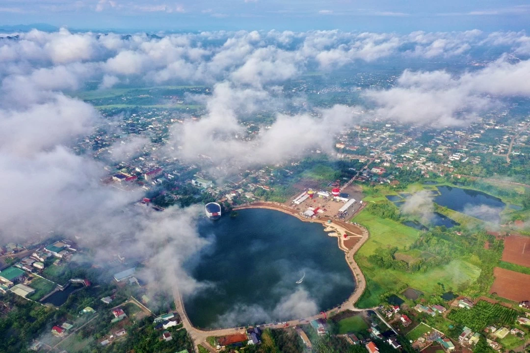Thị trấn Phước An, Krông Pắc nhìn từ trên cao. (Nguồn: Báo Đắk Lắk) Thị trấn Phước An, Krông Pắc nhìn từ trên cao. (Nguồn: Báo Đắk Lắk)