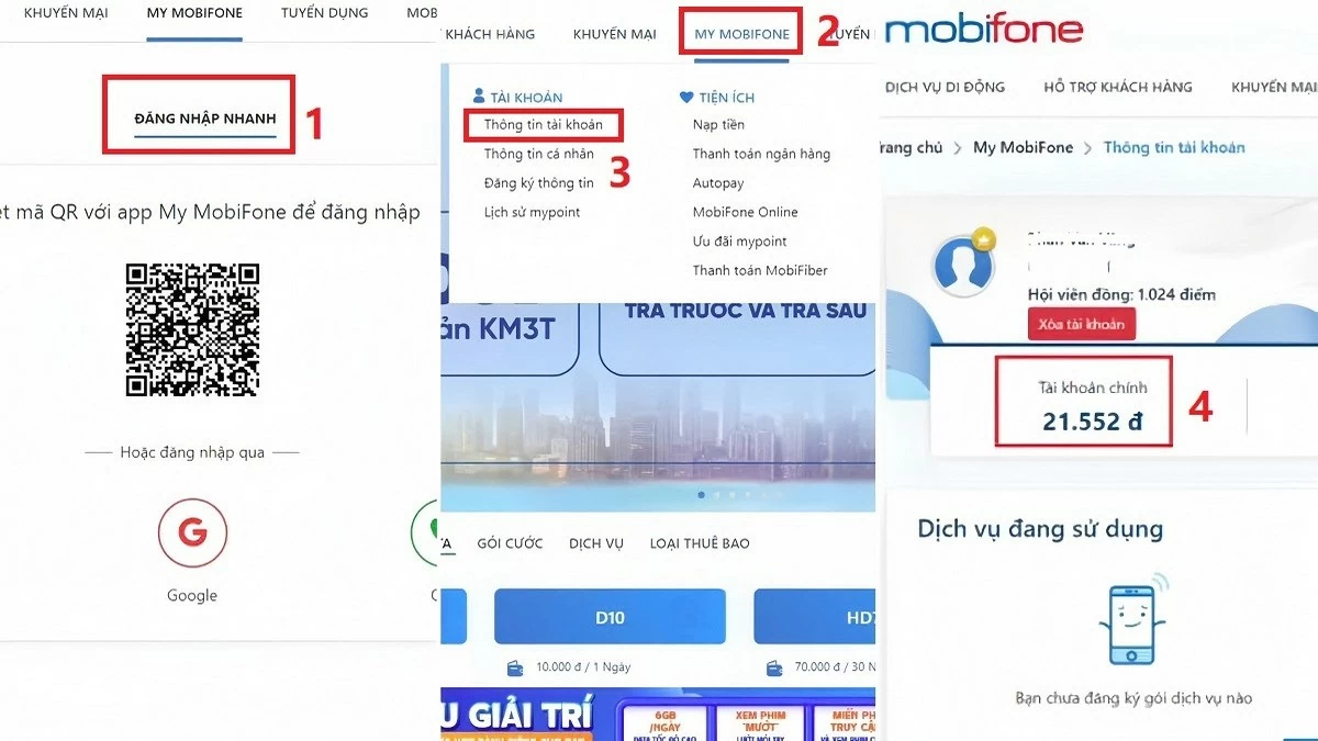 Hướng dẫn kiểm tra số dư tài khoản Mobifone trả trước, trả sau Hướng dẫn kiểm tra số dư tài khoản Mobifone trả trước, trả sau