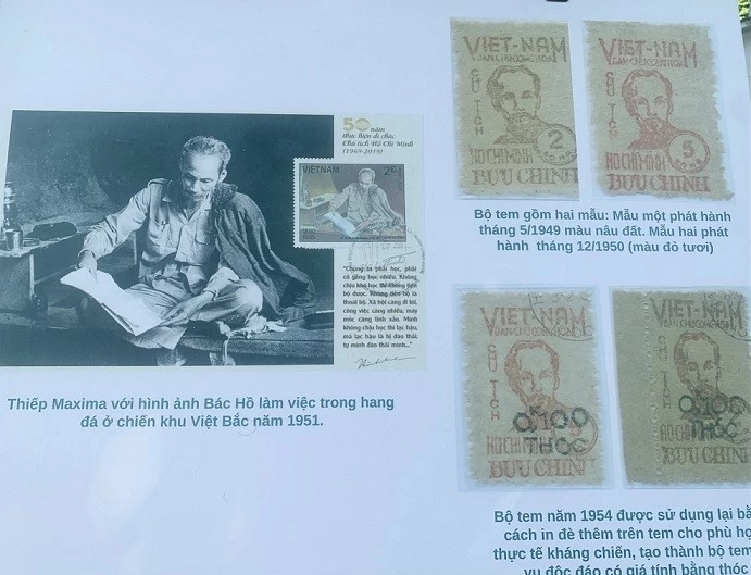 Sự nghiệp vĩ đại của Chủ tịch Hồ Chí Minh sống động qua những con tem Sự nghiệp vĩ đại của Chủ tịch Hồ Chí Minh sống động qua những con tem