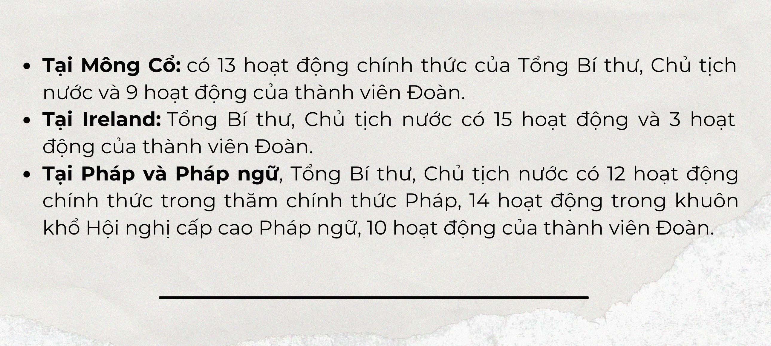 Tổng Bí thư, Chủ tịch nước Tô Lâm thăm Mông Cổ, Ireland và Pháp: Chuyến công tác nhiều đầu tiên đặc biệt